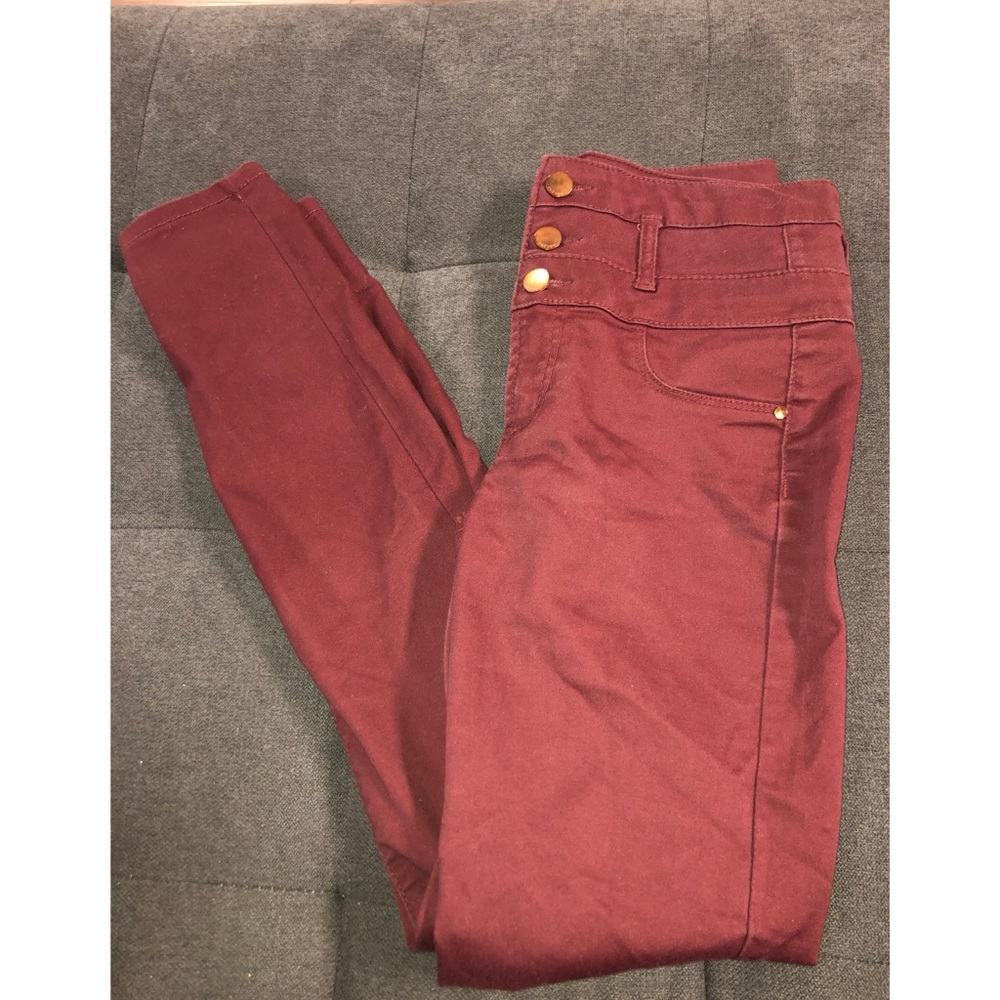 High rise skinny jeans